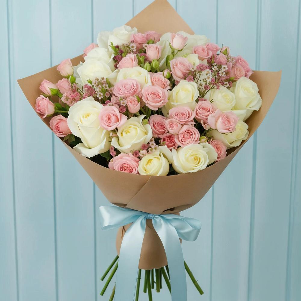 Букет цветов из: Розы в Казанское Тюменская область