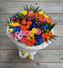 Букет цветов из:  Розы и Хризантемы в Казанское Тюменская область