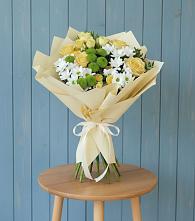 Букет цветов из:  Хризантемы и Розы #REPLACE_PRED# Казанское Тюменская область