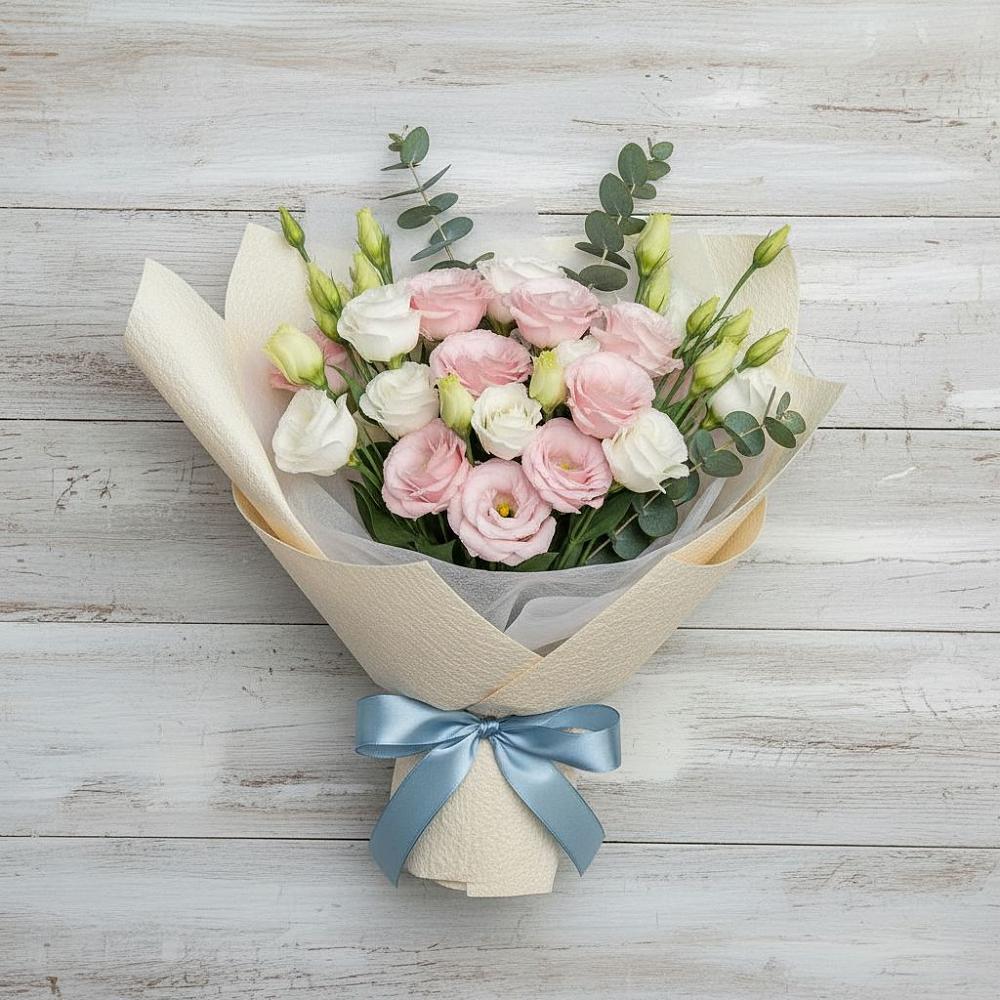 Букет цветов из: Лизиантусы в Казанское Тюменская область